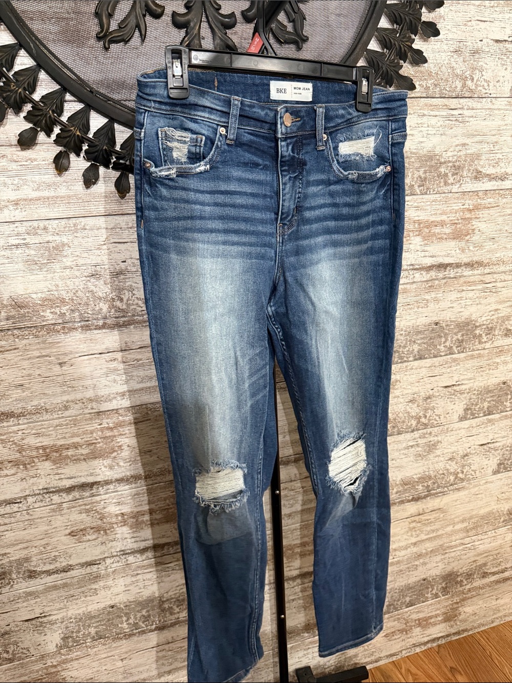 BKE Dark Blue Distressed Women’s Jeans